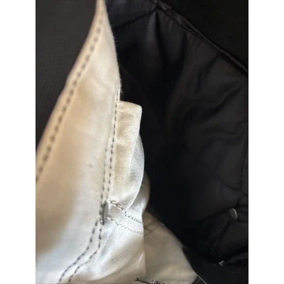 1998 Carhartt R03BLK Duck‎ Bib Overalls 42x30 Black Union Made USA Quilt Lined - Picture 11 of 16